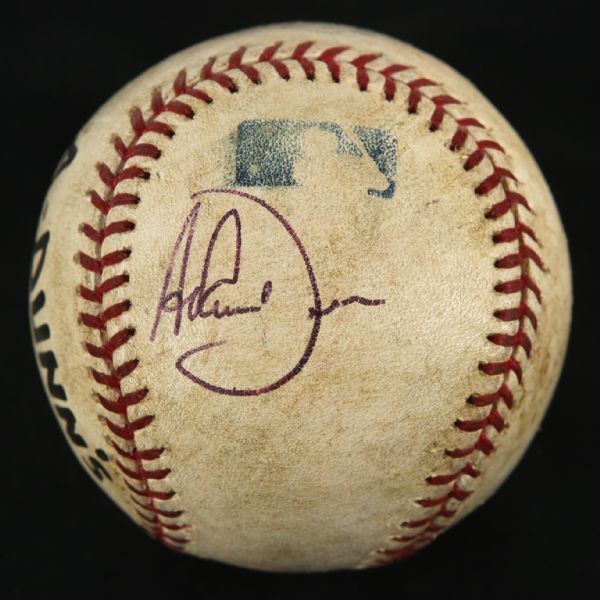 2006 Adam Dunn Cincinnati Reds Signed OML Selig Home Run Baseball (MEARS LOA/JSA)