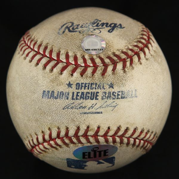 2004 Kenny Rogers Texas Rangers Game Used Baseball (MEARS LOA)