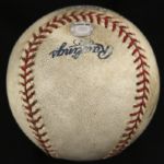 2004 Kenny Rogers Texas Rangers Game Used Baseball (MEARS LOA)