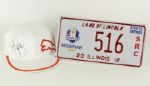 2012 Golf Memorabilia Collection - Lot of 2 w/ Rickie Fowler Signed Cap & Ryder Cup Commemorative License Plate (JSA)