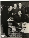 1989 Don Carter ABC/PBA Hall of Fame Bowler Signed Collection - Lot of 2 Including Photo w/ Mantle, Berra & Musial (JSA)