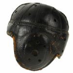 1930's circa Spalding Game Worn Football Helmet w/ 8 Strap Suspension System