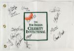 2000s Tom Dreesen Celebrity Invitational 12" x 20" Flag Signed by 13 Celebrites Including Mike Schmidt Johnny Bench (JSA)