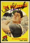 1959 Ted Kluszewski Pittsburgh Pirates Signed Topps Baseball Card #35 (JSA)