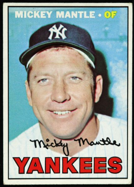 1967 Topps #150 Mickey Mantle New York Yankees Baseball Card #150