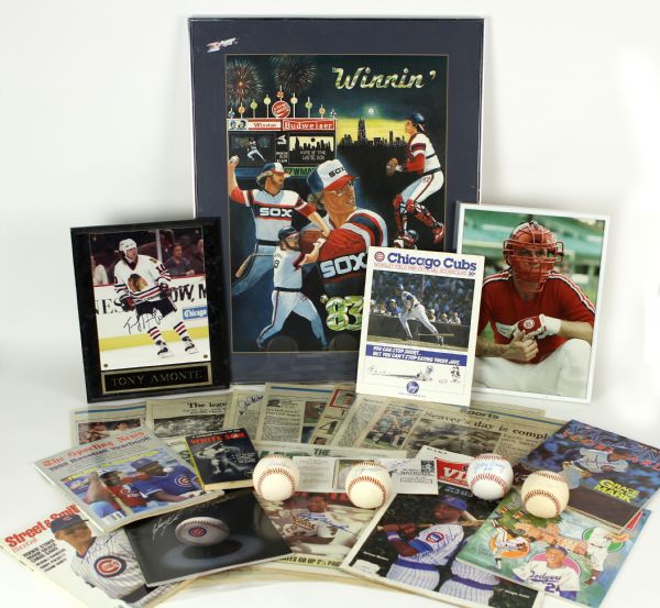 1960s-2000s Chicago Baseball Football Hockey Signed Memorabilia Collection - Lot of 25 w/ Marichal, Seaver, Fisk & More (JSA)