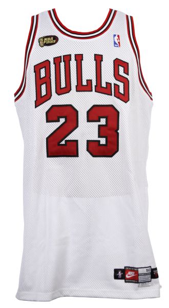 1998 Michael Jordan Chicago Bulls NBA Finals Home Jersey (MEARS LOA)
