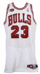 1998 Michael Jordan Chicago Bulls NBA Finals Home Jersey (MEARS LOA)