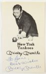 1960 circa Rare Regional Premium Mickey Mantle New York Yankees Billiards Hall - Waukesha, WI Signed 3" x 5" Promotional Card (JSA)