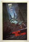 1981 John Carpenters Escape From New York Original 27" x 41" One Sheet Movie Poster