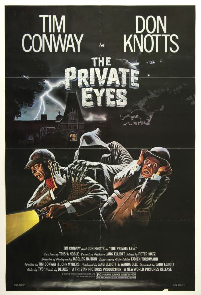 1980 The Private Eyes Original 27" x 41" One Sheet Movie Poster