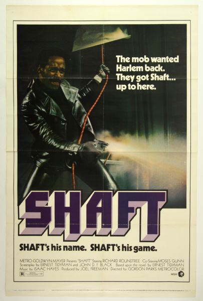 1971 Shaft Original 27" x 41" One Sheet Movie Poster