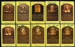 1970s-90s Hall of Fame 3 1/2" x 5 1/2" Postcard Signed Collection Musial Spahn Dickey - Lot of 23 (JSA)