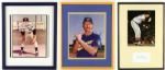 1960s-2000s Signed Hall of Fame Star Collection Mickey Mantle John Wooden Frank Robinson Robin Yount Paul Molitor - Lot of 22 Framed (JSA)