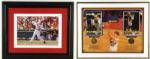1960's-2000's Signed Hall of Fame Star Collection Mickey Mantle John Wooden Frank Robinson Robin Yount Paul Molitor - Lot of 22 Framed (JSA)