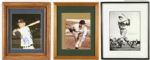 1960's-2000's Signed Hall of Fame Star Collection Mickey Mantle John Wooden Frank Robinson Robin Yount Paul Molitor - Lot of 22 Framed (JSA)