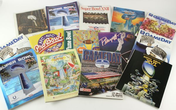 1980-2007 Football Baseball Super Bowl & Postseason Program Collection - Lot of 18