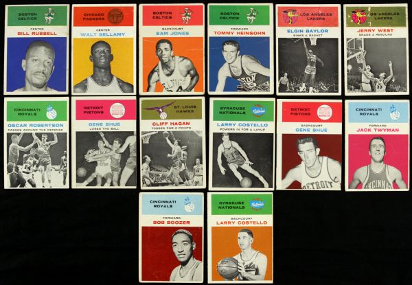 1919-90s Baseball Basketball Hockey Card Collection 1,500+ w/ Stan Musial Bill Russell Oscar Robertson