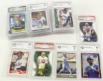 1980s-2000s Baseball Football Basketball Graded Trading Card Collection (Lot of 23)