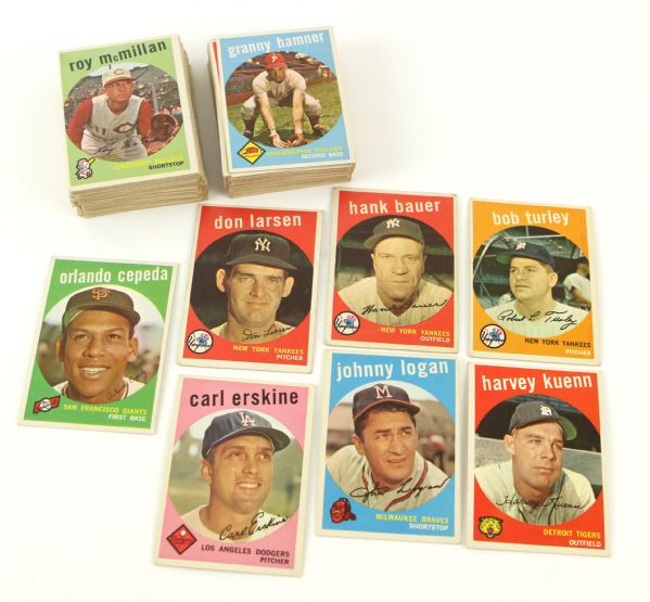 1959 Topps Baseball Card Collection (Lot of 92)