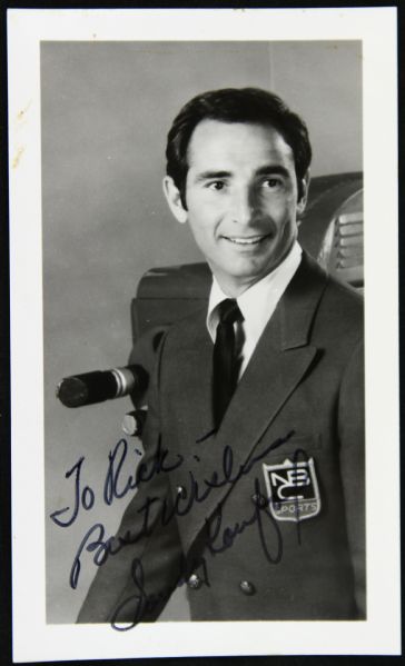1960s late Sandy Koufax Los Angeles Dodgers Signed 3" x 5" NBC Sports Photo (JSA)