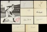 1940s-70s Hall of Fame Pitcher Signed 3" x 5" Index Card Collection - Lot of 9 w/ Lefty Grove, Carl Hubbell & More (JSA)