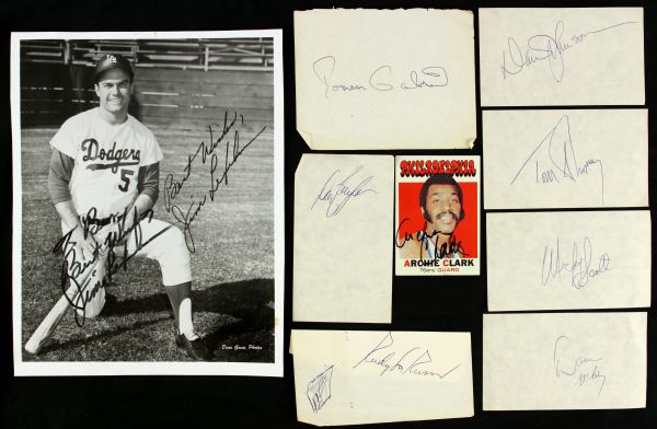 1970s Baseball Football Basketball Signed Collection - Lot of 17 (JSA)