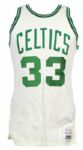 1979-80 True Rookie Larry Bird Boston Celtics Game Worn Home Jersey (MEARS A10) Most Important Bird Jersey In the Hobby!