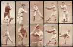 1930's-40's Baseball Exhibit Card Collection - Lot of 33 w/ Ted Williams, Bob Feller & More