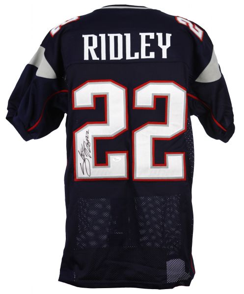 2013 Leaf Stevan Ridley New England Patriots Signed Custom Jersey (JSA Basic Certificate)