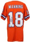 2013 Leaf Peyton Manning Denver Broncos Signed Custom Jersey (Leaf Authentics Certificate)