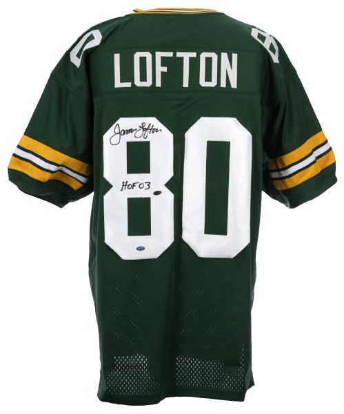 2013 Leaf James Lofton Green Bay Packers Signed Custom Jersey (Leaf Authentics Certificate)