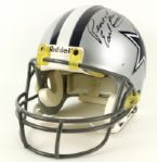 1980s circa Earl Campbell Dallas Cowboys Signed Full Size Riddell Helmet (JSA)
