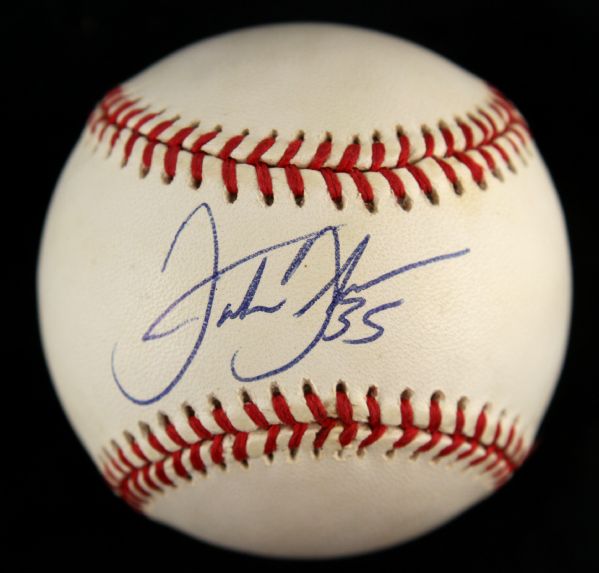 1991 Frank Thomas Chicago White Sox Single Signed OAL Brown Baseball (JSA)