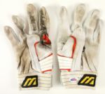 2004 Miguel Tejada Baltimore Orioles Signed Game Worn Batting Gloves (MEARS LOA & PSA/DNA)