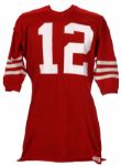1970-73 John Brodie San Francisco 49ers Game Worn Home Jersey (MEARS A8)