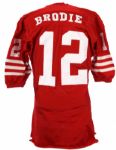 1970-73 John Brodie San Francisco 49ers Game Worn Home Jersey (MEARS A8)