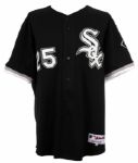2007 Jim Thome Chicago White Sox Signed Game Worn Alternate Home Uniform (MEARS A10/JSA) 500 HR Season