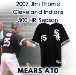 2007 Jim Thome Chicago White Sox Signed Game Worn Alternate Home Uniform (MEARS A10/JSA) 500 HR Season