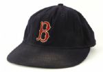 1967-73 Eddie Popowski Boston Red Sox Signed Game Worn Cap (MEARS LOA/JSA)