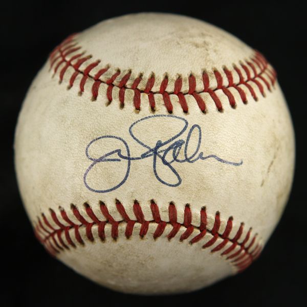1984-94 Jim Palmer Baltimore Orioles Signed Game Used ONL Brown Baseball (MEARS LOA/JSA)