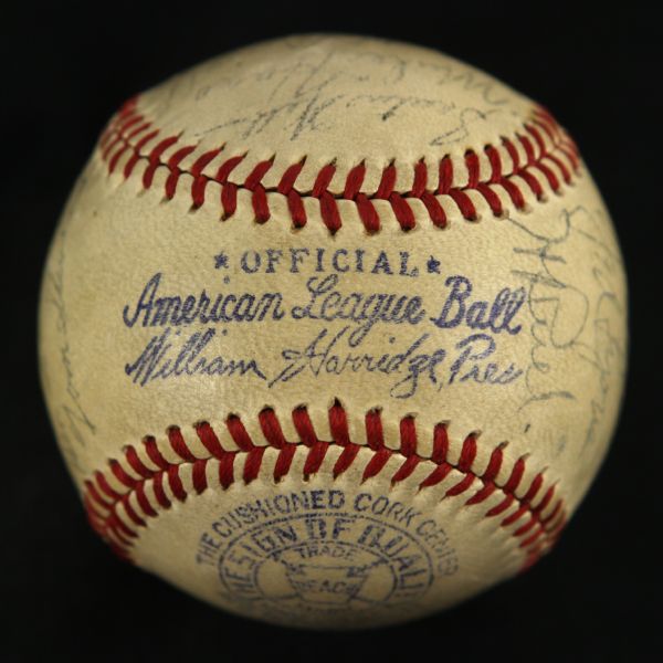 1940 Chicago White Sox Signed OAL Harridge Baseball w/ 24 Signatures Including Ted Lyons Luke Appling (JSA) 