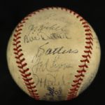 1940 Chicago White Sox Signed OAL Harridge Baseball w/ 24 Signatures Including Ted Lyons Luke Appling (JSA) 
