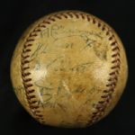 1955 Chicago White Sox Boston Red Sox Signed Game Used Baseball w/ 11 Signatures Including Walt Dropo (JSA/MEARS LOA)