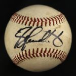 1981-94 Rawlings Official Game Used Signed Southern League Baseball  (MEARS LOA)