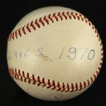 1970 Baltimore Orioles Cincinnati Reds OAL World Series Game Used Baseball (MEARS LOA) 