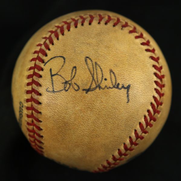 1970-86 Bob Shirley Signed San Diego Padres ONL Feeney Game Used Baseball (MEARS LOA/JSA)