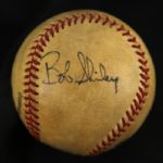 1970-86 Bob Shirley Signed San Diego Padres ONL Feeney Game Used Baseball (MEARS LOA/JSA)