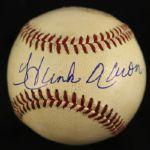 1959-65 Hank Aaron Milwaukee Braves County Stadium Signed ONL Game Used Warren Giles Ball (JSA/Hank Aaron Hologram)