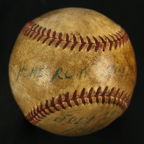 1950 Del Ennis Philadelphia Phillies Signed Game Used ONL Frick Baseball (MEARS LOA/JSA)
